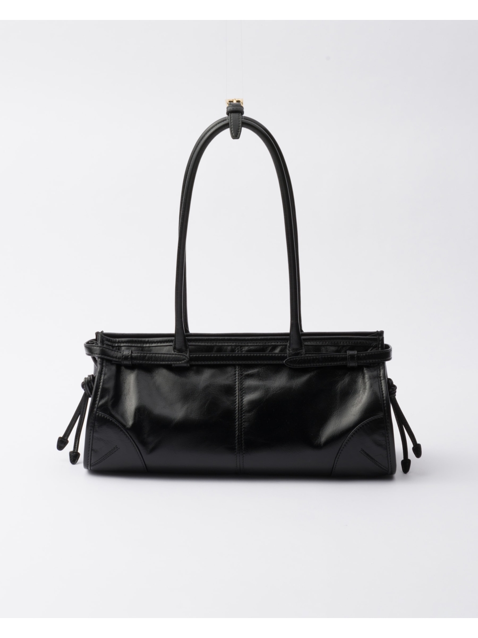 Кожаная сумка среднего размера Prada
